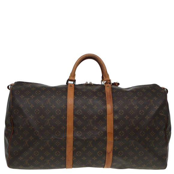 LOUIS VUITTON Monogram Keepall 60 Boston Bag M41422 LV Auth 85460 - Picture 3 of 16